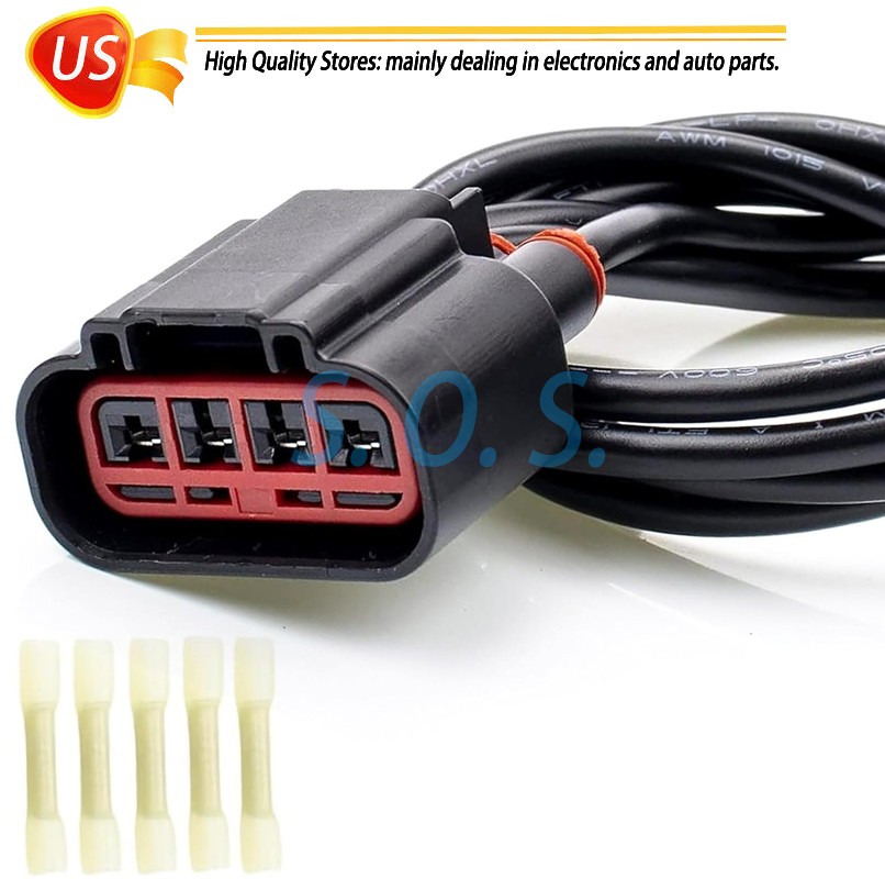 Female Connector w/11" Wiring Fr Ford Lincoln Mercury HVAC Blower Motor Resistor