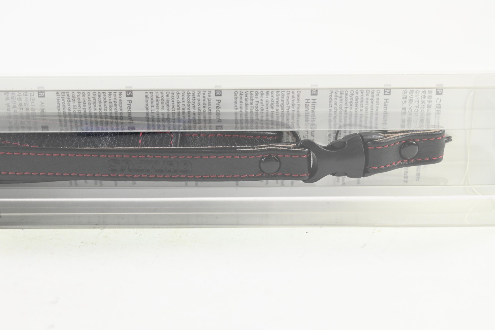 Olympus CNS-13 Black Leather Neck Strap #G818