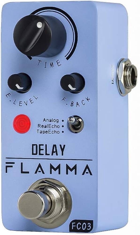 FLAMMA FC03 Delay Pedal Electric Guitar 3 Delay Effects Modes Analog Real Echo