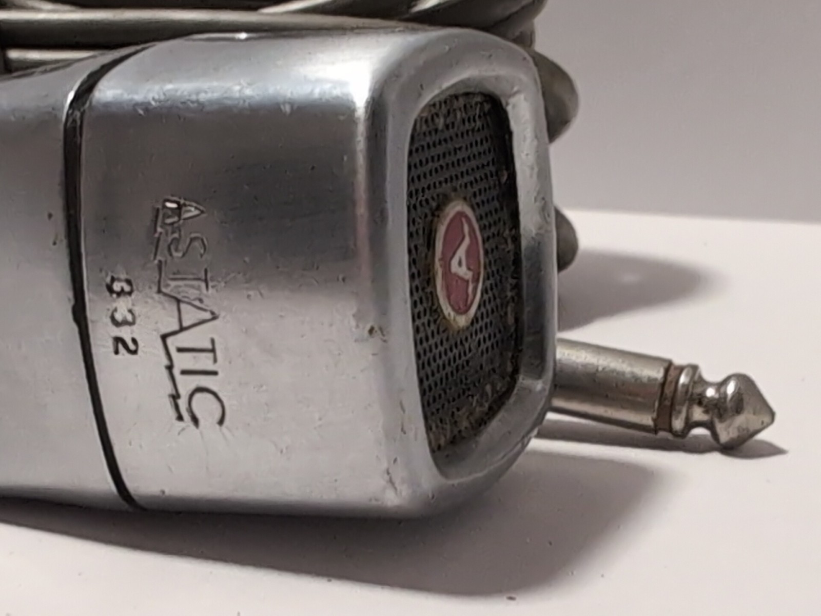 VINTAGE Square ASTATIC 332 HANDHELD MICROPHONE - Untested