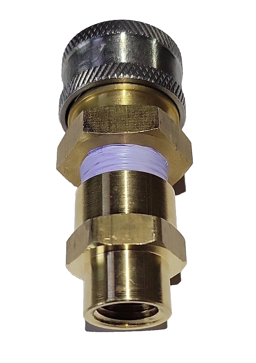 3/8 Coupler x 1/4 NPT Female  - Pressure Washer Adapter 4000psi Max.