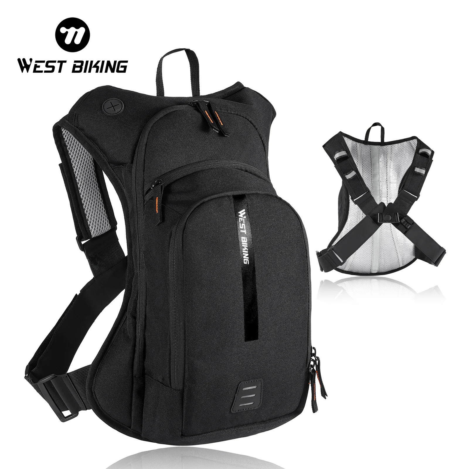 WEST BIKING 2L Water Bag 10L Cycling Hiking Hydration Pack Backpack Rucksack