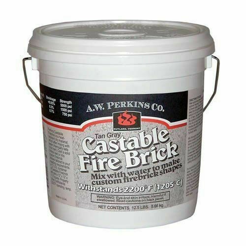Castable Refractory Cement clay fire place brick mortar stove chiminea repair