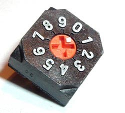 DR-FR10P NKK SWITCHES ROTARY SWITCH DIP 10POS, STRAIGHT PCB LEADS