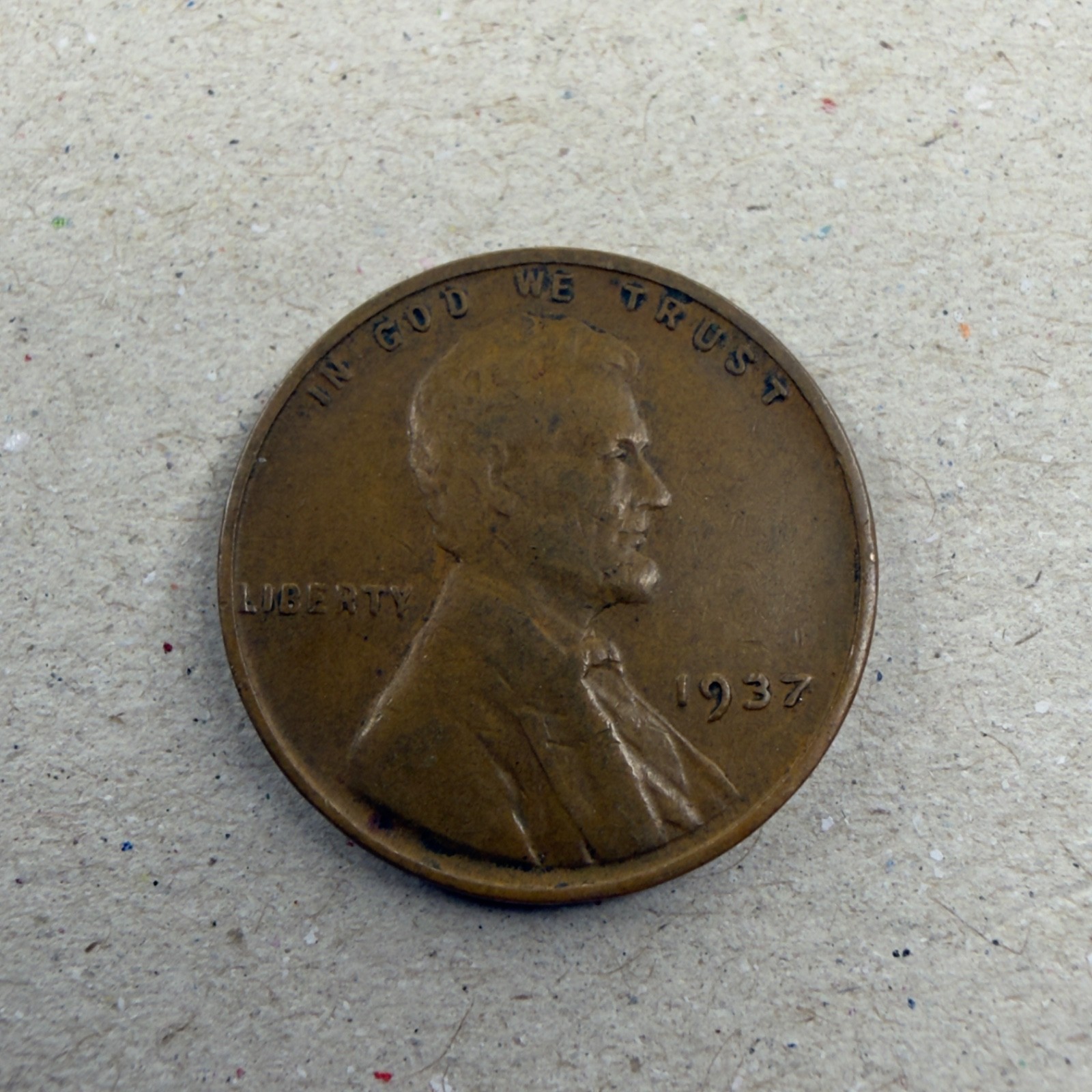 1937 Lincoln WHEAT 1C - Very Fine + (High VF/XF) Condition - Great Details!