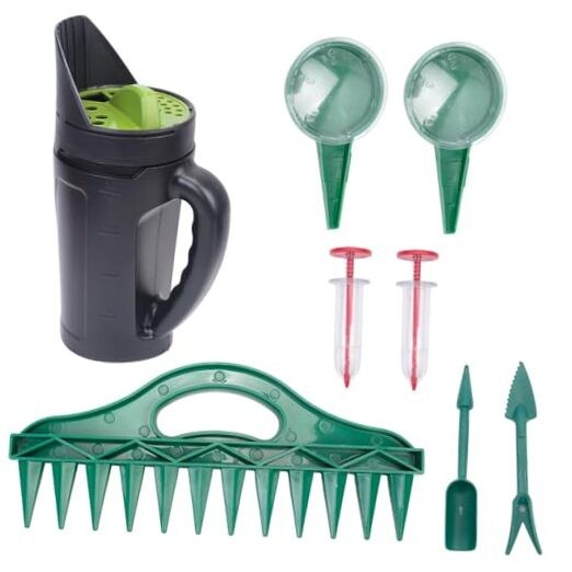 Grass Seed Spreader Hand Held Seed Planter Set,Fertilizer Dispenser for Garden