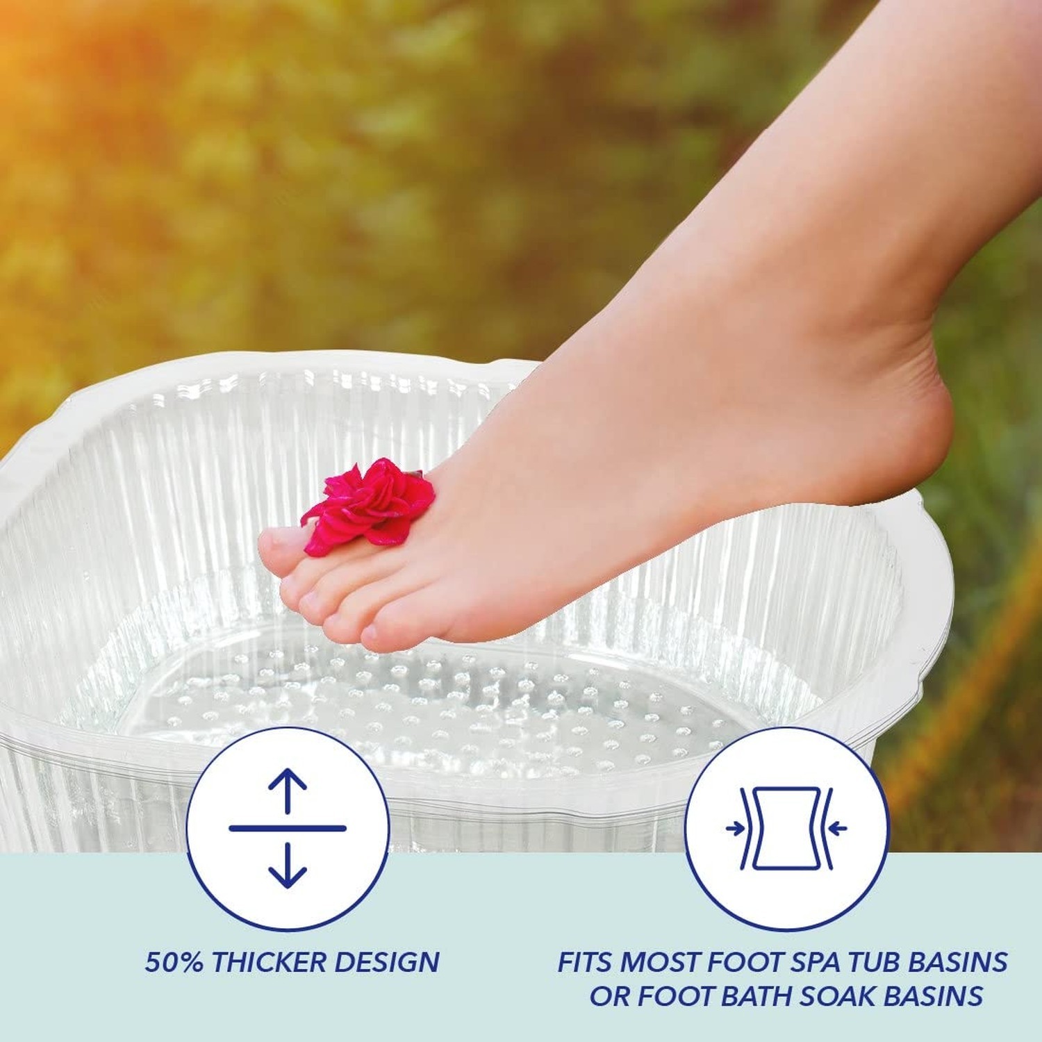 ForPro Professional Collection Universal Pedi Bath Liners - 50% THICKER - Fit...
