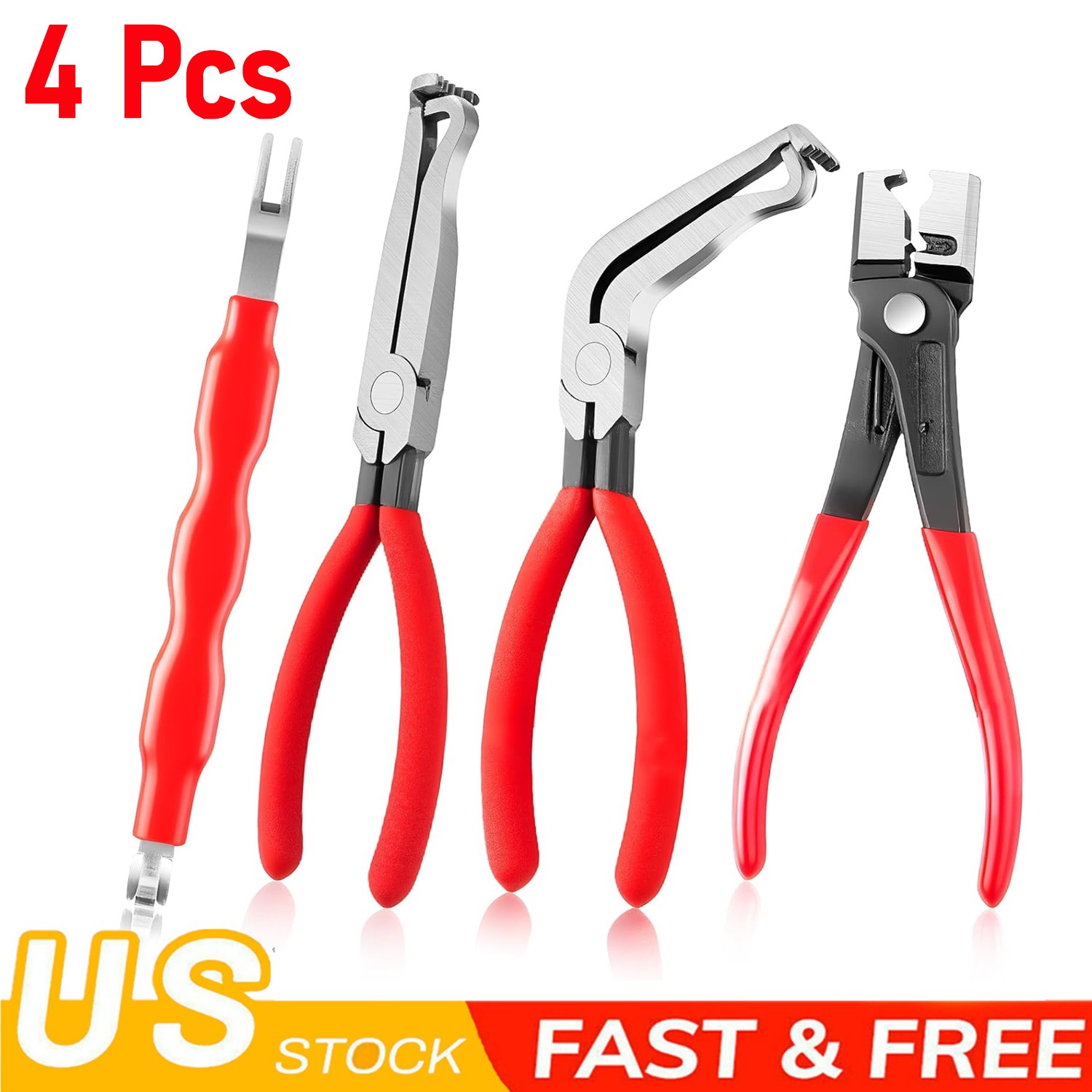 4Pcs Electrical Disconnect Pliers 60° Automotive Electrical Connector Separator