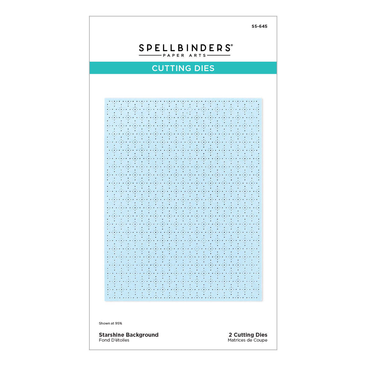 Spellbinders Etched Dies - Starshine Background, S5-645