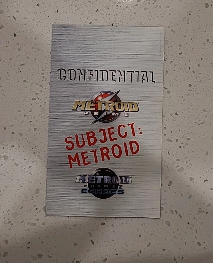 Top Secret Confidential Subject: Metroid Insert 55144A Metroid Prime