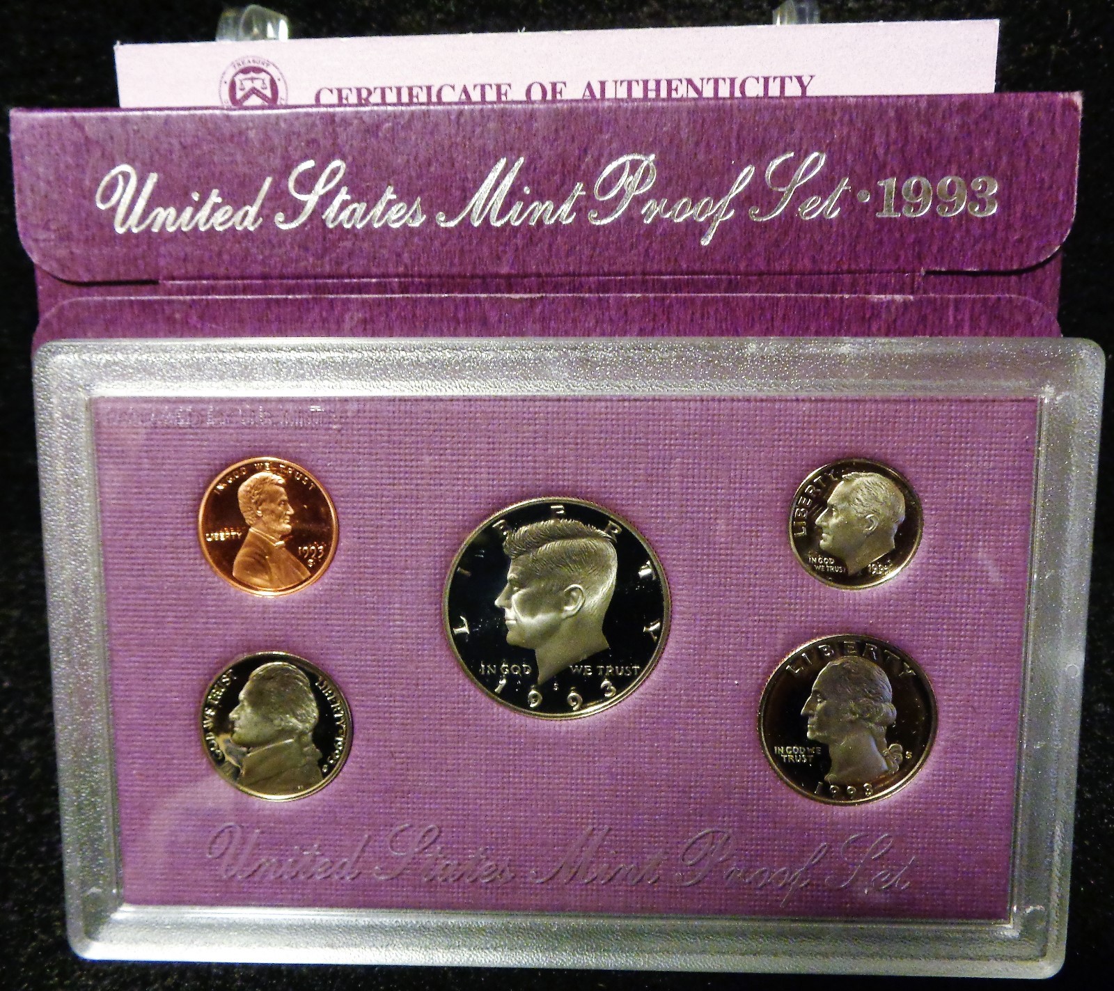1993-S United States Mint Proof Set With Box And COA