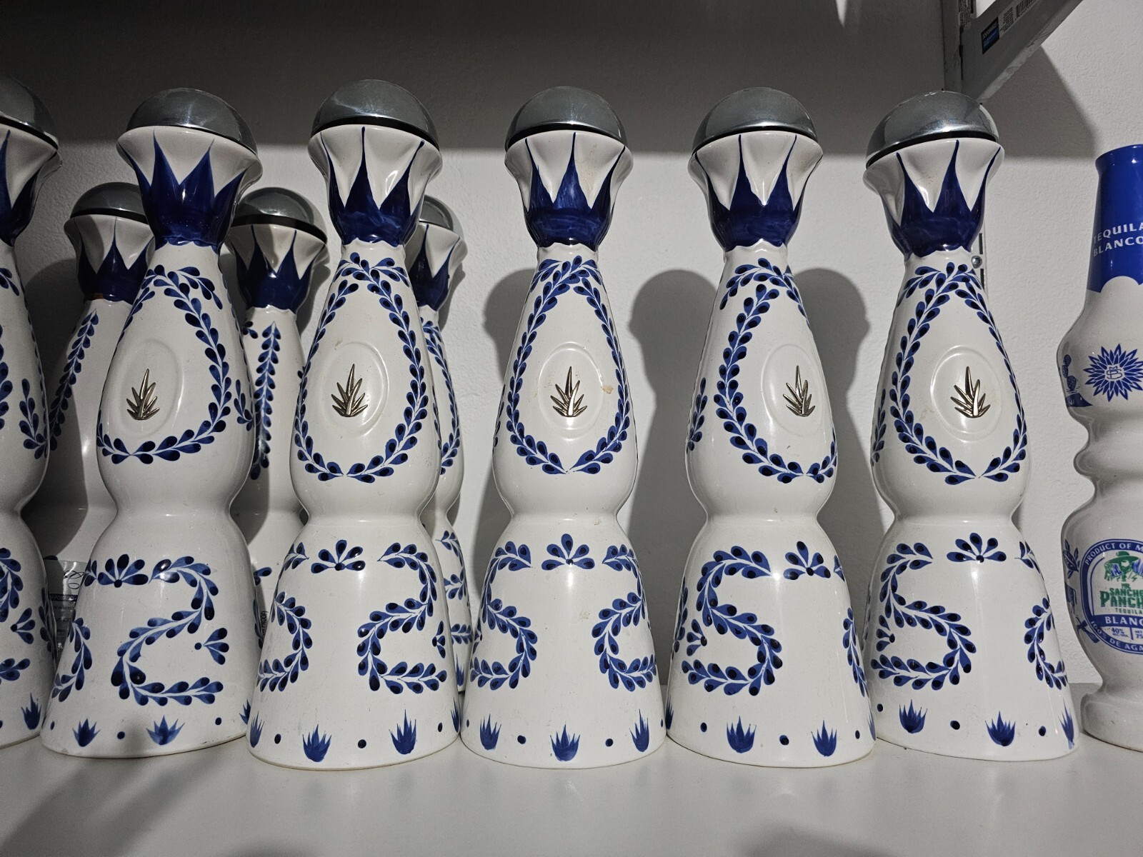 5 Empty Clase Azul Bottle Reposado,  Size 750 ML Old Logo Tree Agabe Tequila