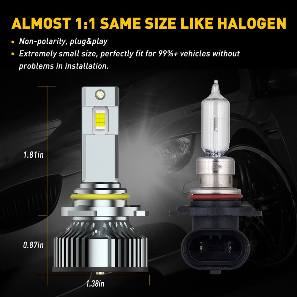 AUXITO 9006 HB4 LED Headlight Bulbs Low Beam Super Bright White Conversion Kit