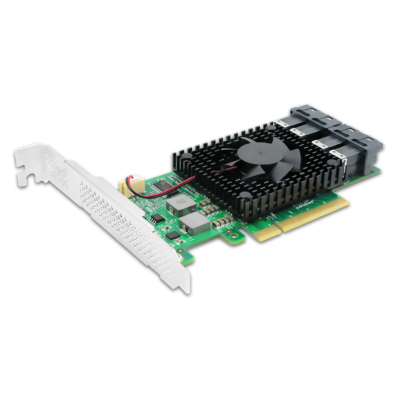 PCIe3.0 x8 to 4 x U.2 NVMe SSD switch Adapter with PLX8747 controller
