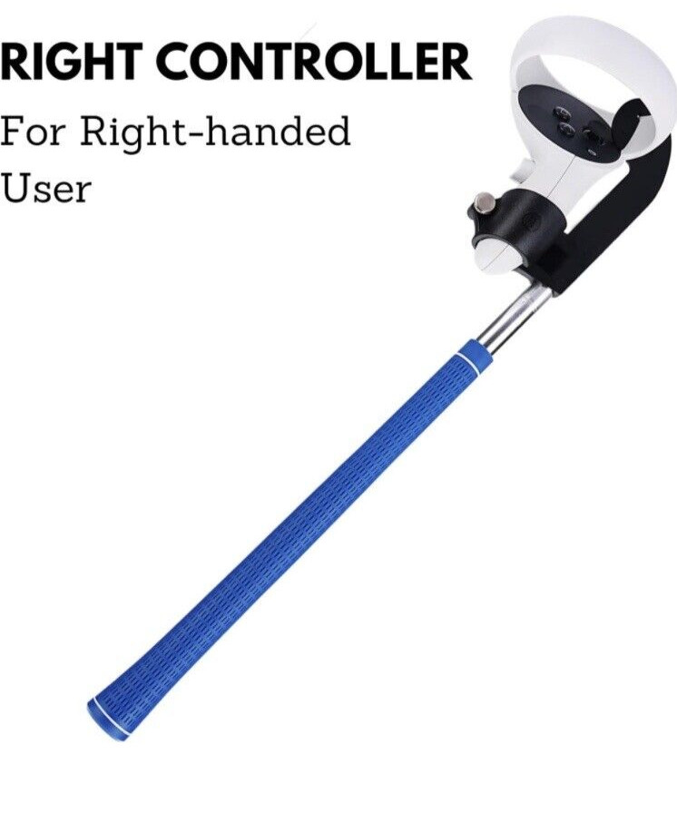 VR Golf Putter Grip Extension Handle for Oculus Quest 2 Right & Left Controllers