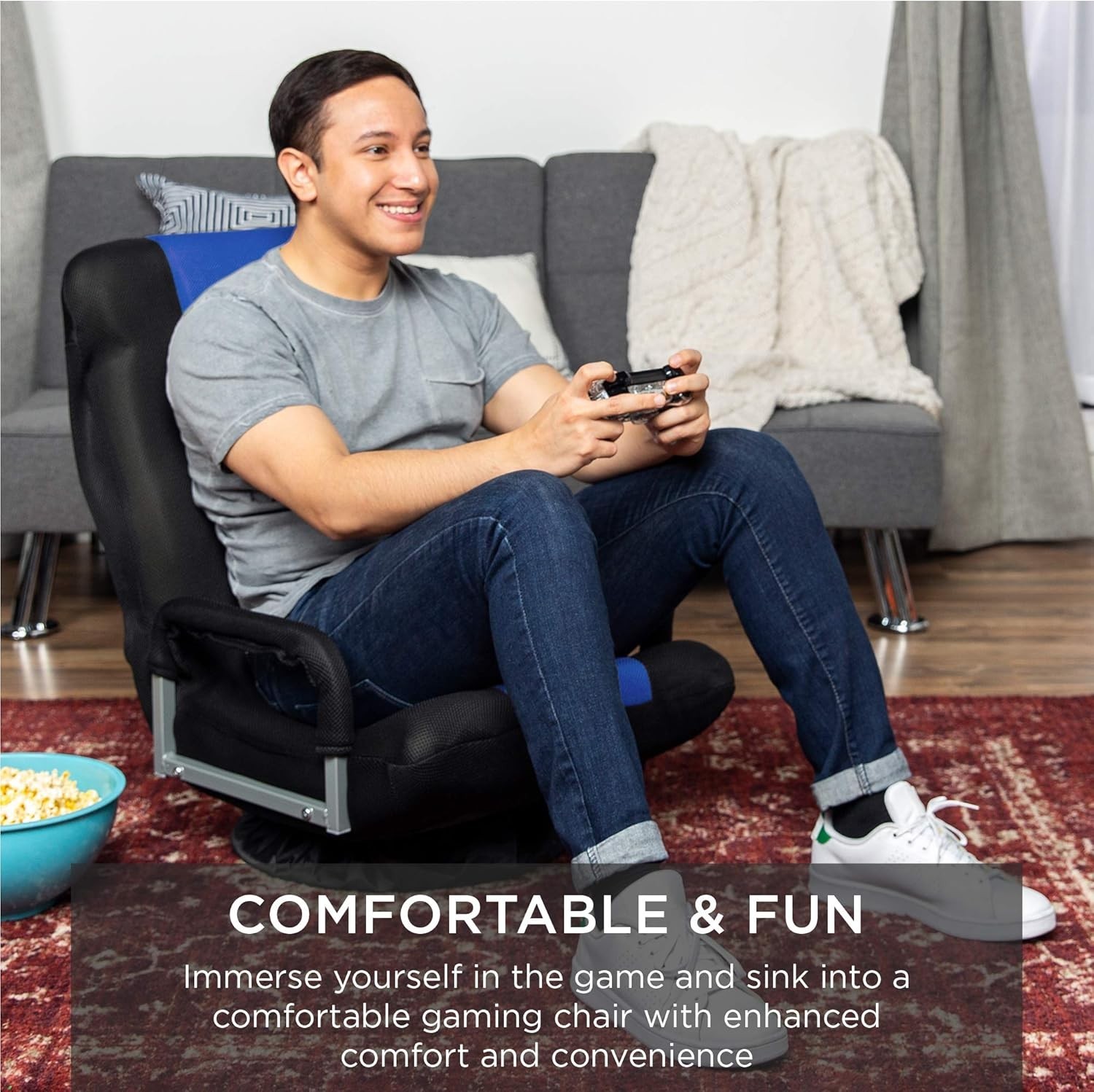 Swivel Gaming Chair 360 Degree Multipurpose Floor Chair Rocker for TV, Readin...