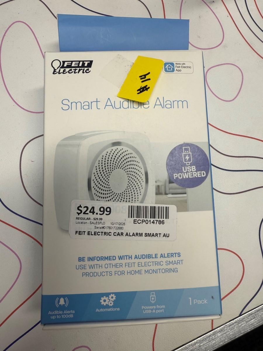 Feit Electric Smart Indoor Wi-F Audible Home Security Alarm (ECP014786)