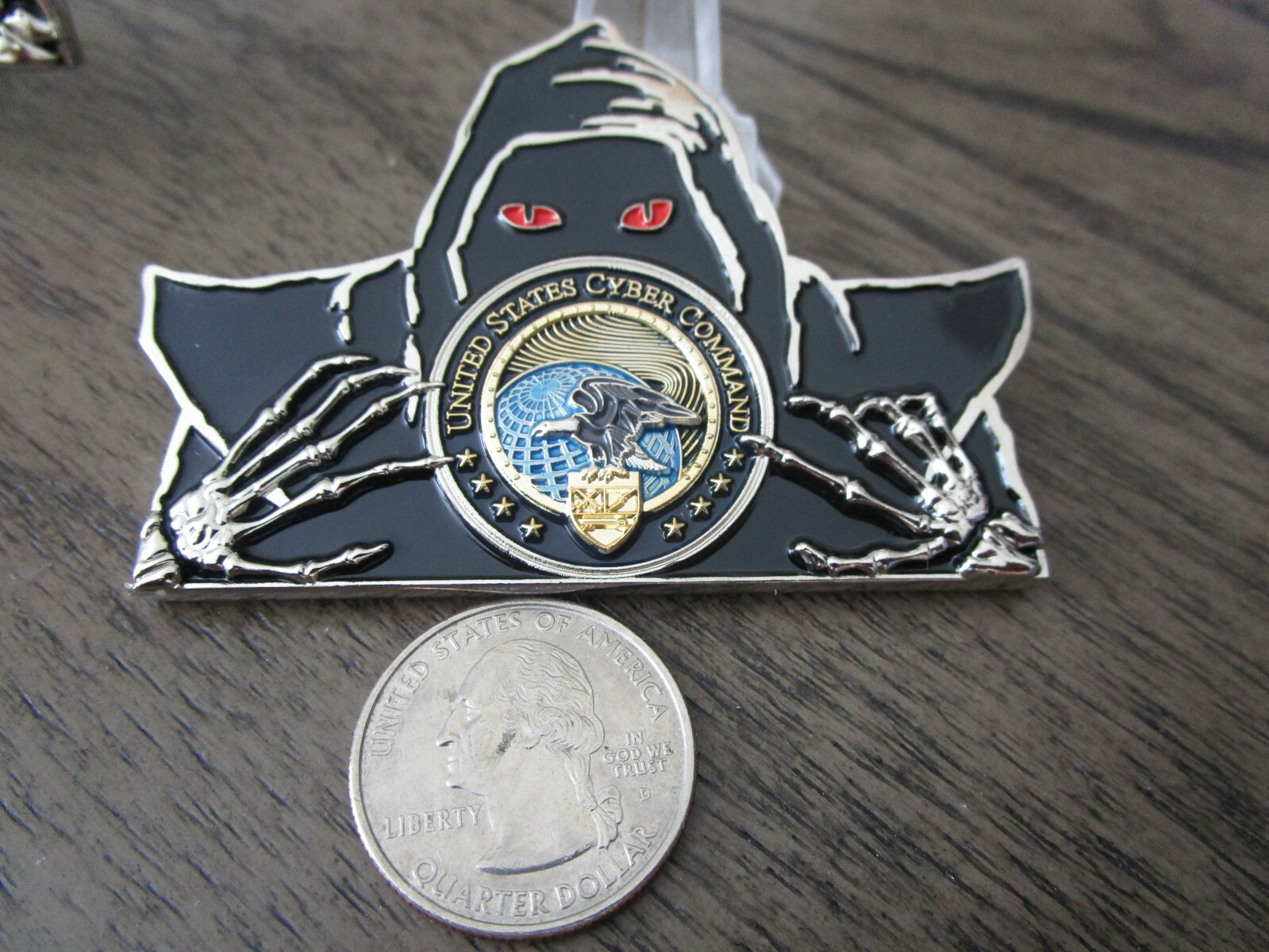 US Cyber Command CYBERCOM USN USAF Army NSA Reaper Challenge Coin