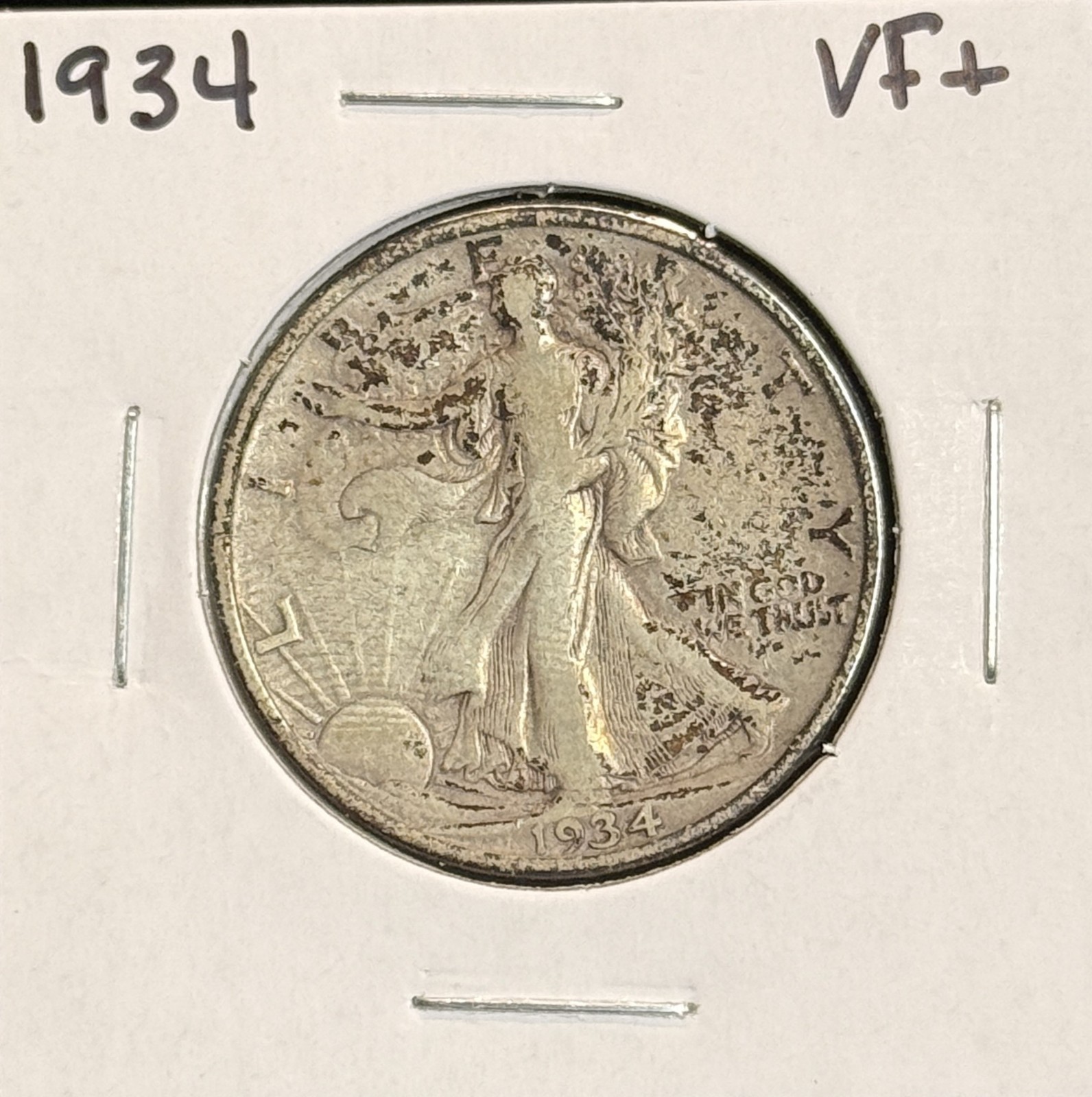 1934 Walking Liberty Half Dollar, Nicely Circulated, (22238)