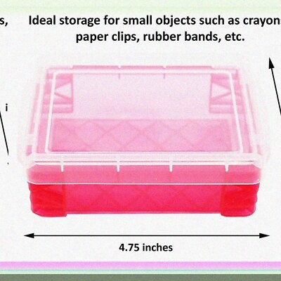 Set of 6 colorful crayon storage boxes