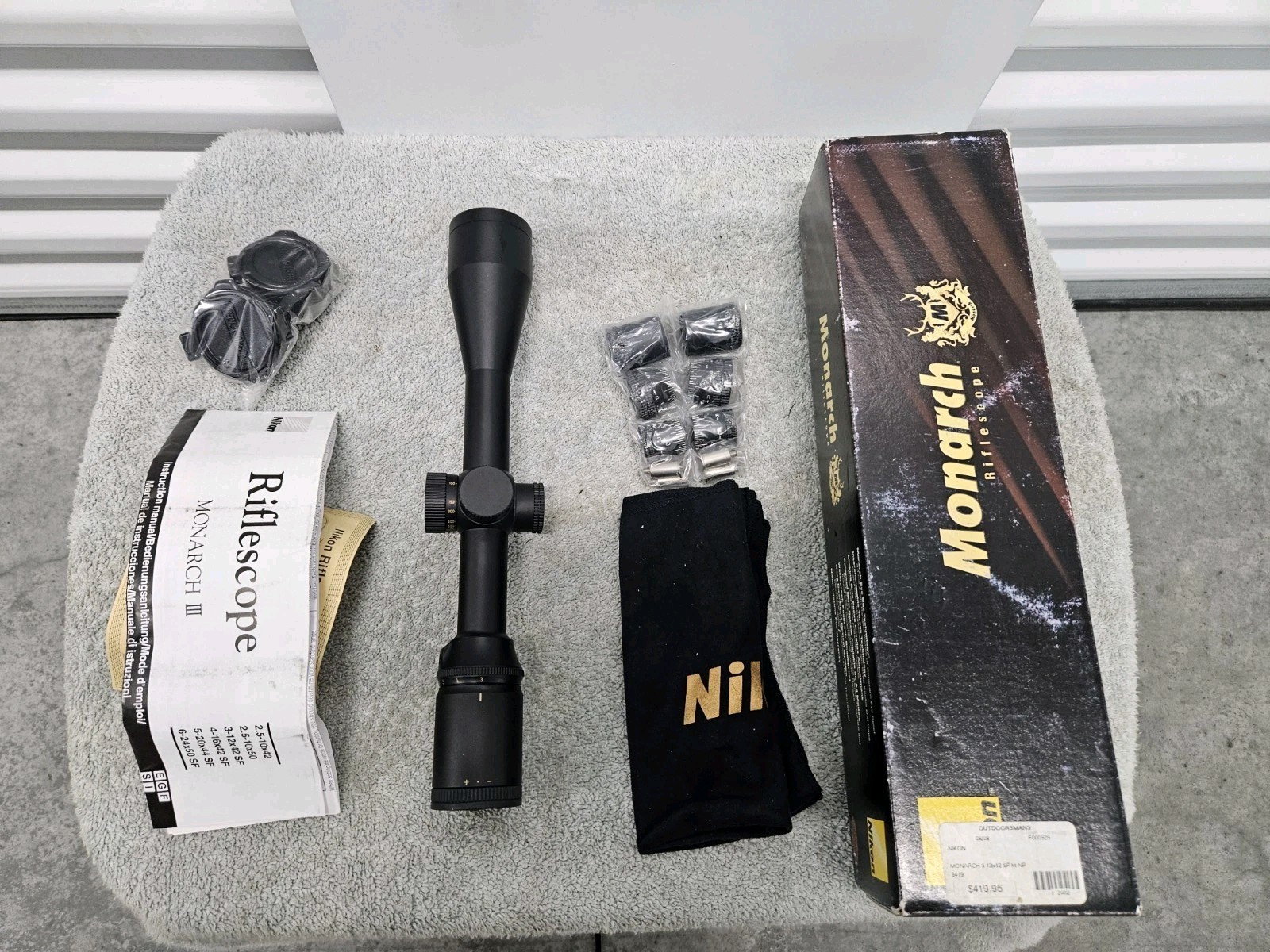 NIKON Monarch 3-12x42SF M NP #8419 Rifle Scope