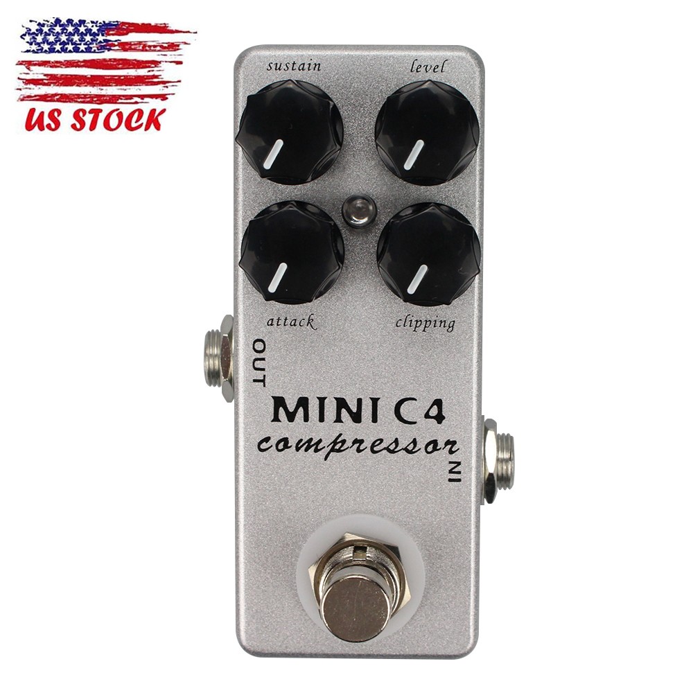 High Quality Mosky Compressor Guitar Effect Pedal Sustain Level Attack Clipping