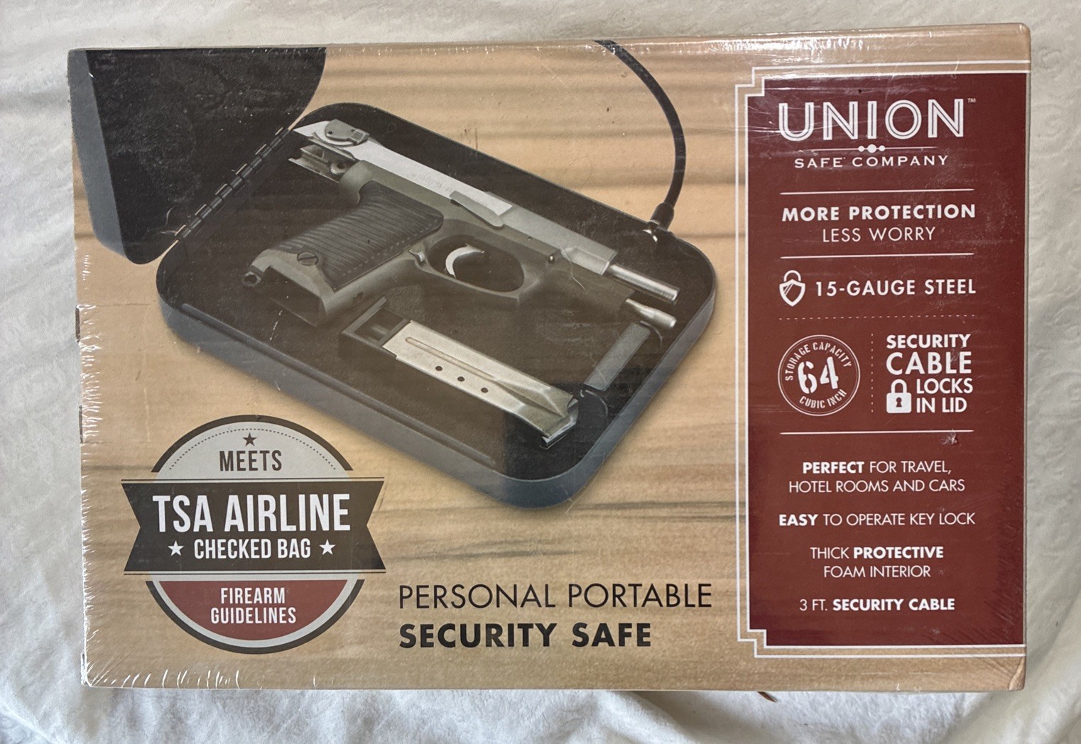 Union Portable Security Safe - TSA Approved - Sealed - NIB