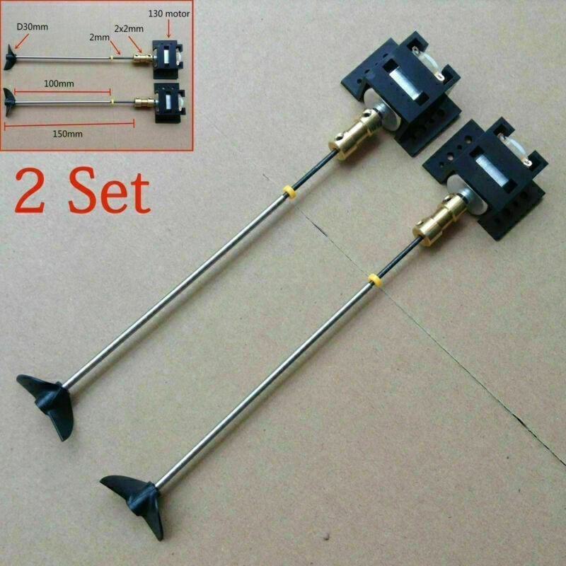 2set Motors RC Boat Drive Set 130 Motor Seat Shaft Propellers Kit Model Ship DIY