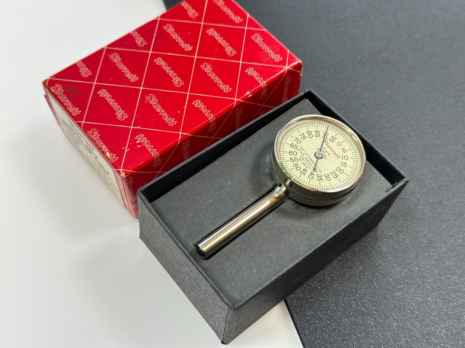 🇺🇸 NEW Starrett Tools USA 196MB Universal Back Plunger Test Dial Indicator NOS