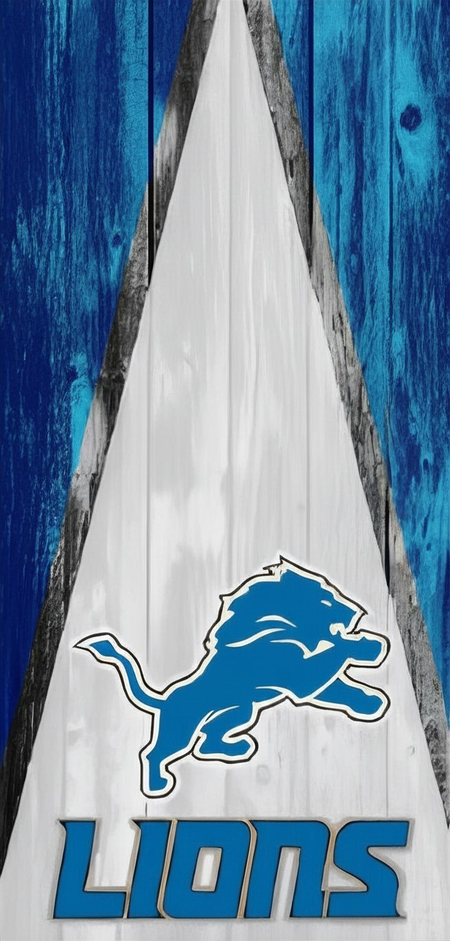 Detroit Lions High Definition Premium Cornhole Vinyl Wrap