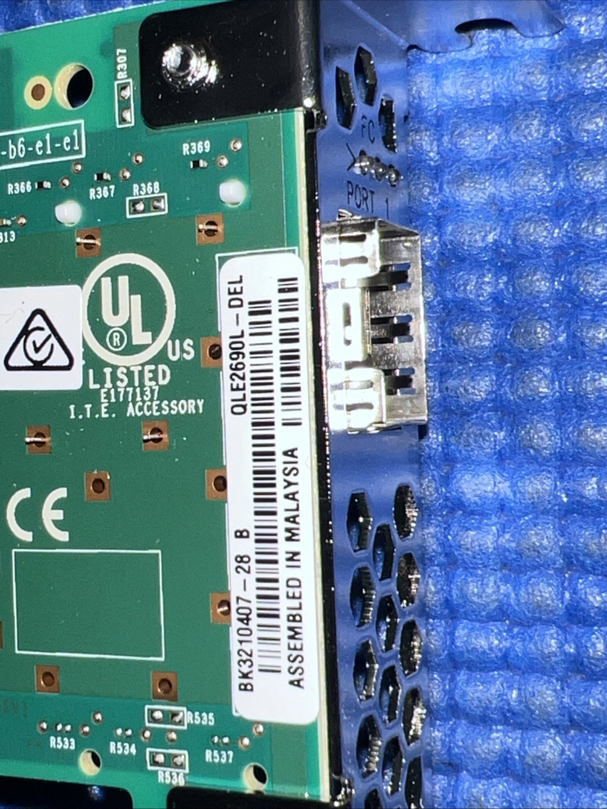 Dell P3T0T QLogic QLE2690L-DEL Single Port 16GB HBA Low Profile w/16G SFP