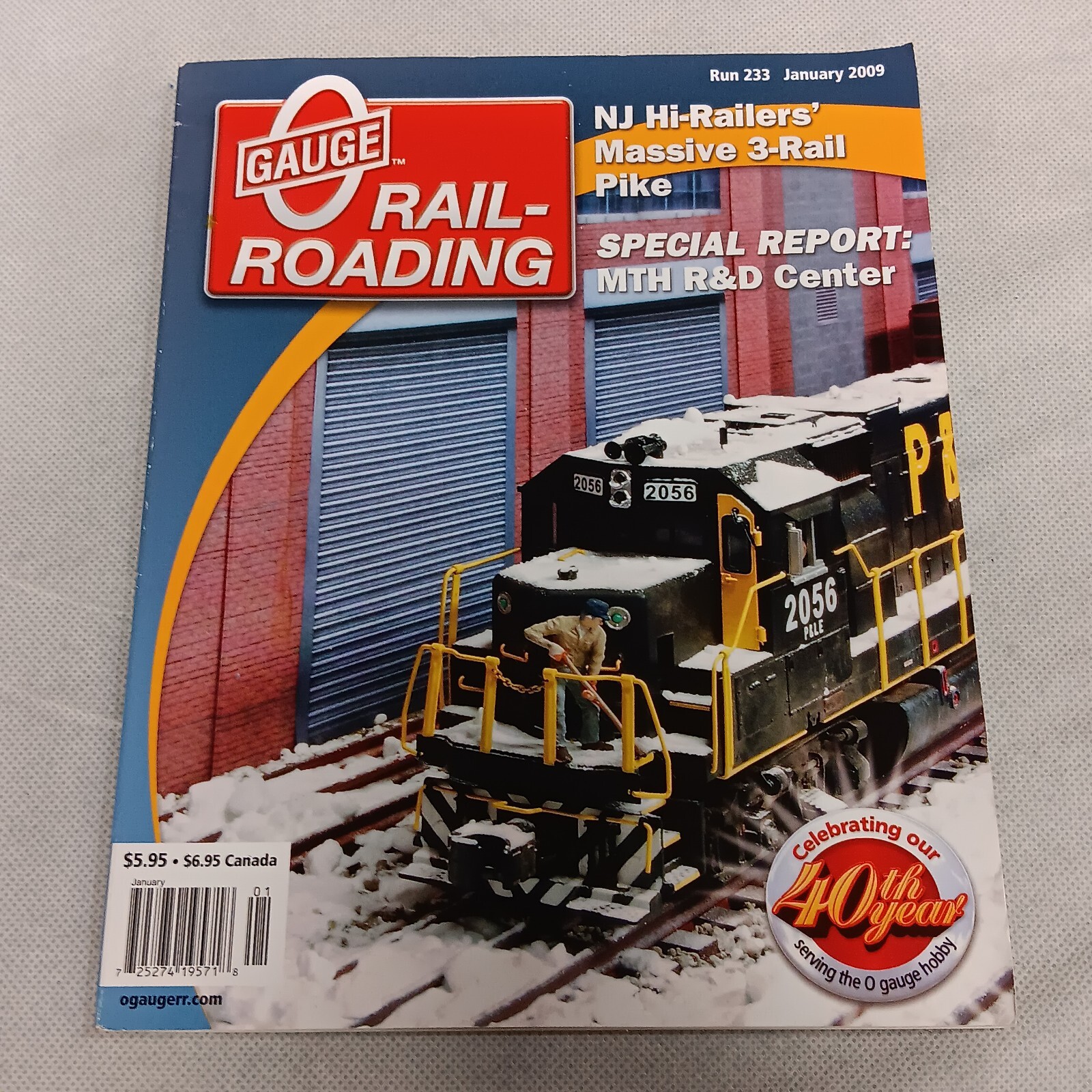 O Gauge Railroading Magazine January 2009 Run 233