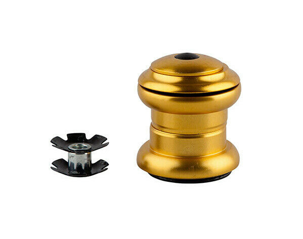 1-1/8" gold headset threadless Pure Cycles new in box