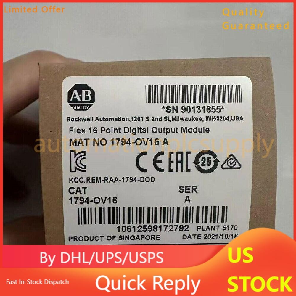 New Sealed 1794-OV16  Flex 16 Point Digital Output Module 1794OV16 US Free Tax