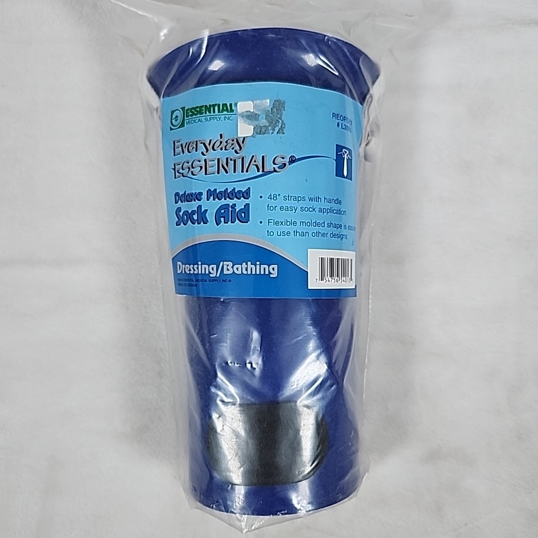 Deluxe Molded Sock Aid by Essential Medical Supply Avoid Bending L3009 New