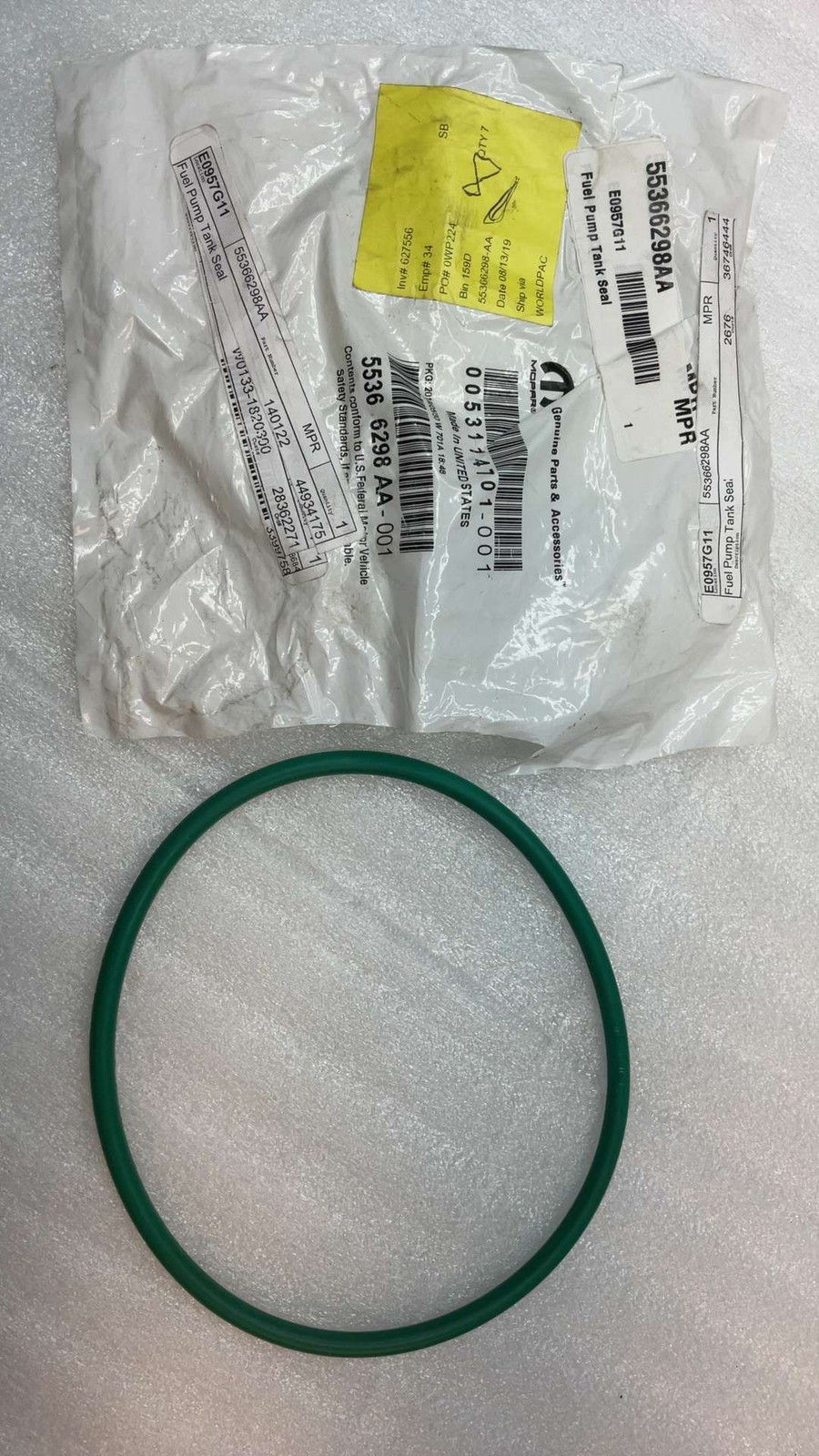 MOPAR Chrysler 300 Fuel Pump O-Ring Seal 6CL 2.7L 3.5L 3.6L 5.7L 55366298AA NEW