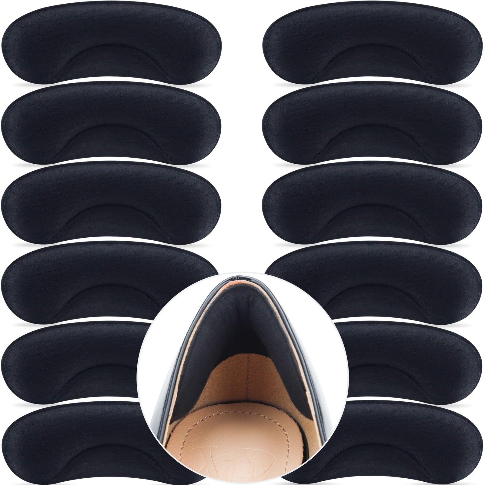 6 Pairs Heel Cushion Pads for Big  Loose Shoes - Protectors for Blisters, Fri...
