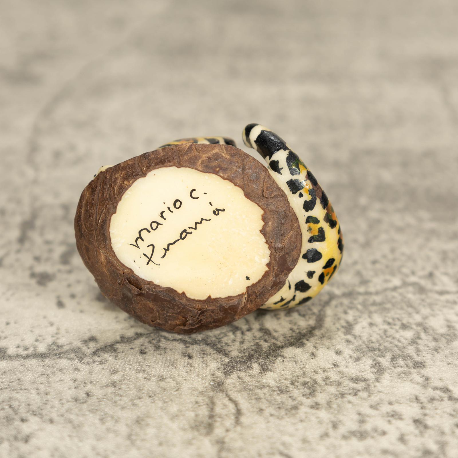 Jaguar Tagua Nut Carving