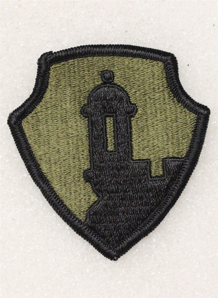 Army Patch: 7581st Reserve Garrison (Antilles Dept) - subdued, merrowed edge