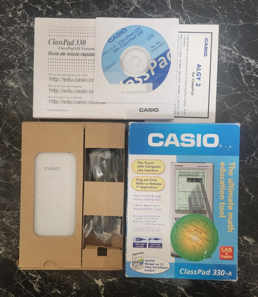 Casio Classpad 330-A Scientific Calculator Graphing Mathematics Stylus Complete