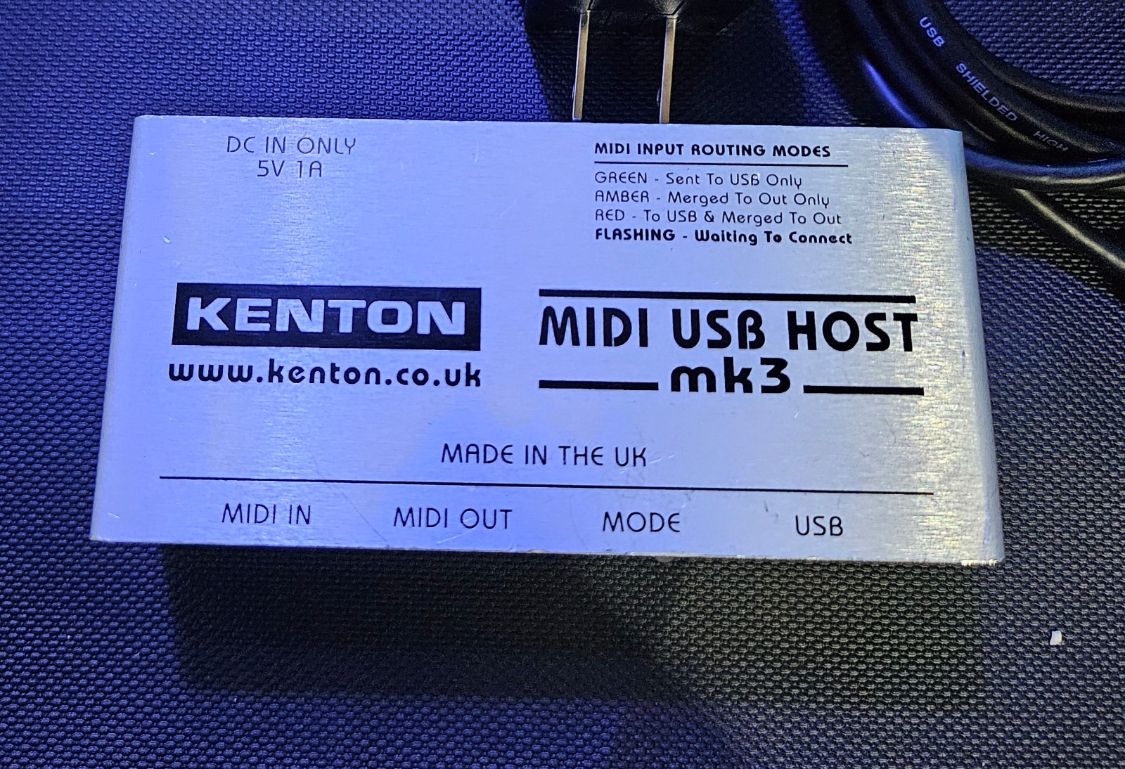 kenton usb midi host MK3 usb compliant to 5pin midi Host