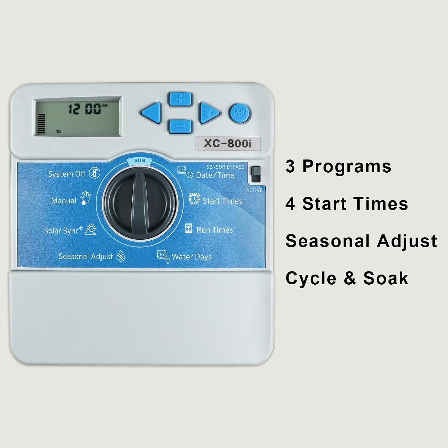 XC800i Indoor Sprinkler Timer for Hunter 8 Zone Irrigation Controller, No WiFi