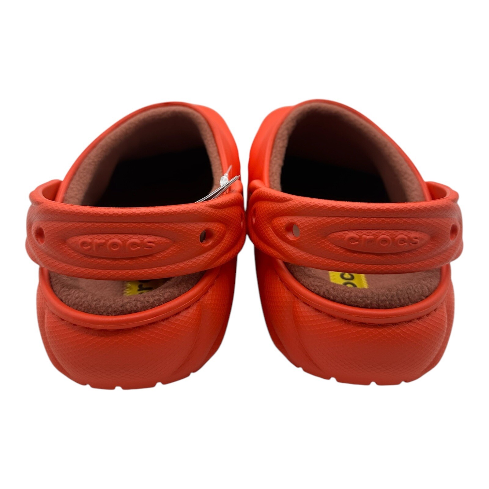 Crocs Classic Lined Overpuff Clogs Mens Size 9 Womens 11 Lava Orange 210059-84J