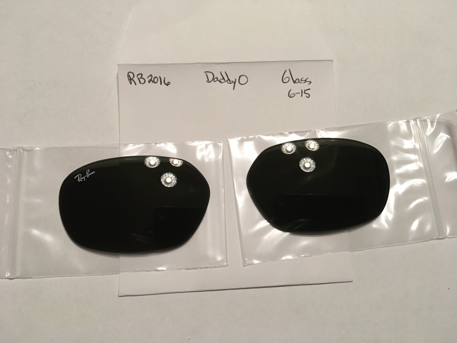 Authentic Rayban Lenses - RB 2016 Daddy O - G15 Green - Polycarb