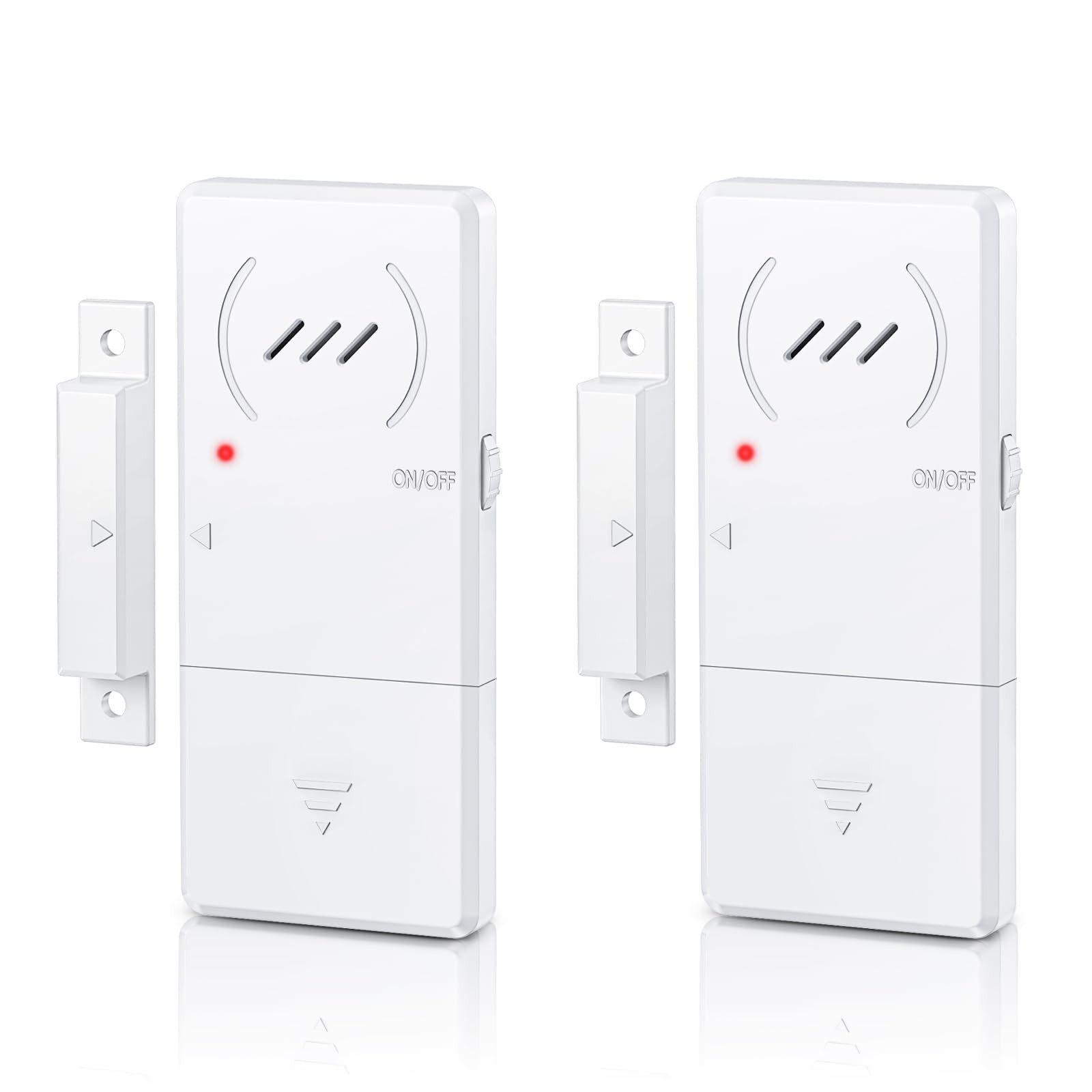 HAPYTHDA Freezer Door Alarm 60s Delay, 0.3in Ultra Thin white