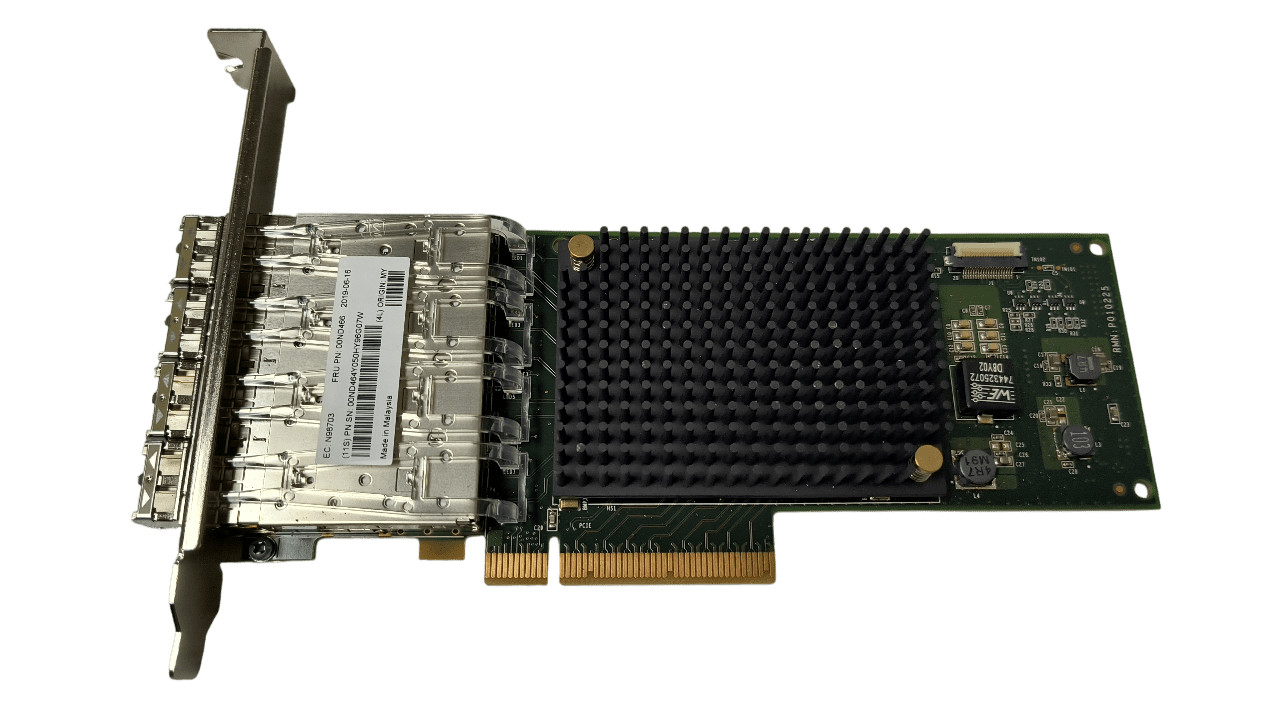 IBM 00ND466 Quad Port 10GB Network Adapter Full Height w/ SFPs