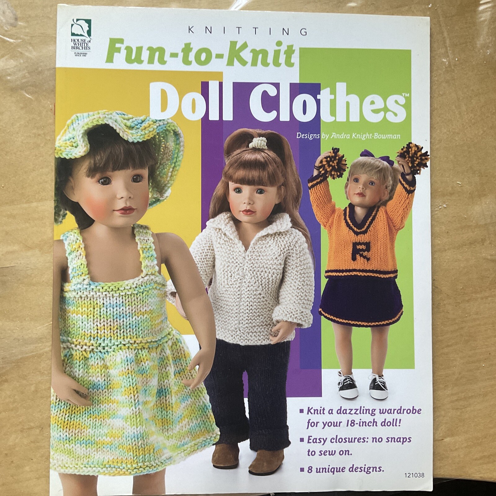 Fun-to-Knit Doll Clothes, patterns , Paperback Book