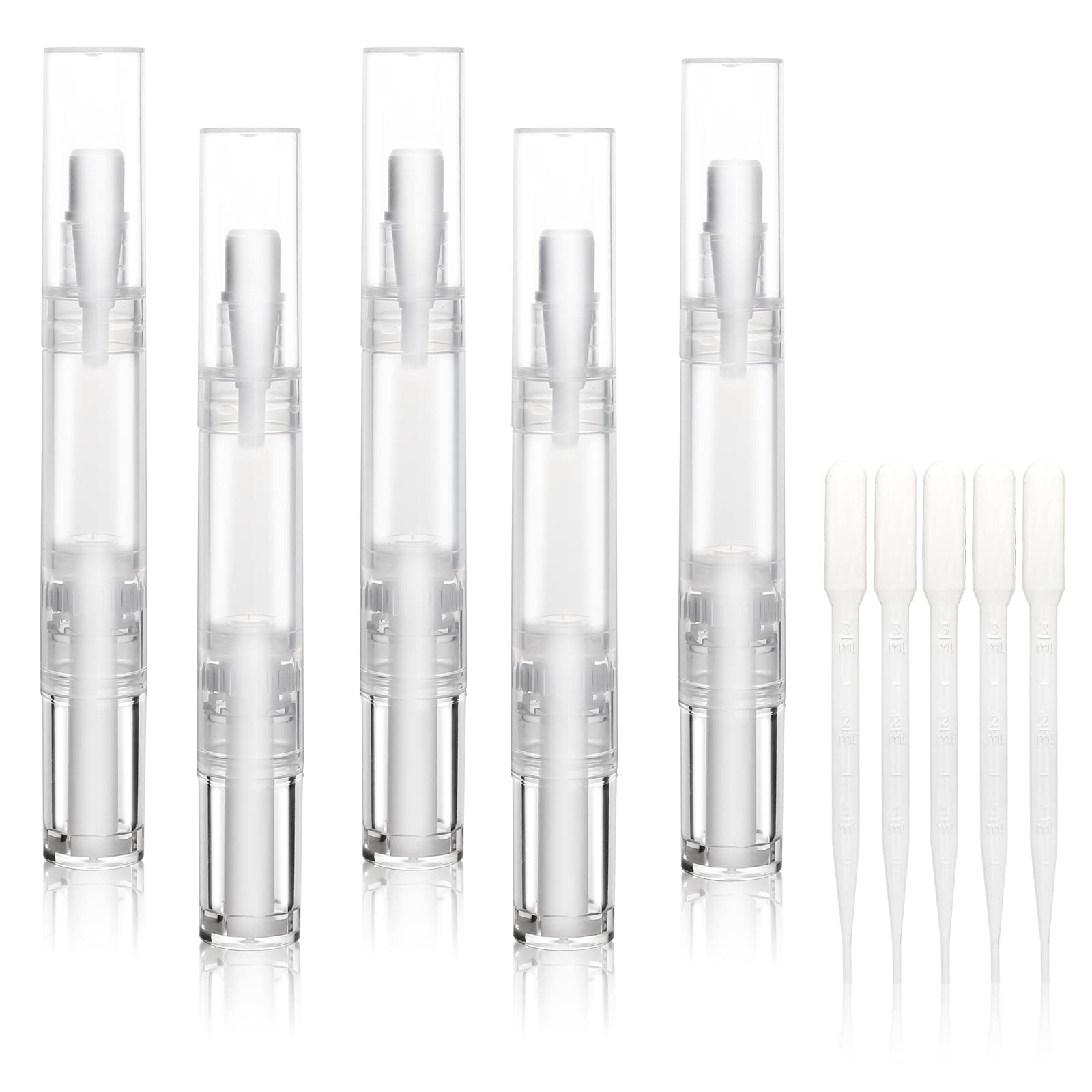 UPZIGS Empty Cuticle Oil Pen, 5ml-5 Pack