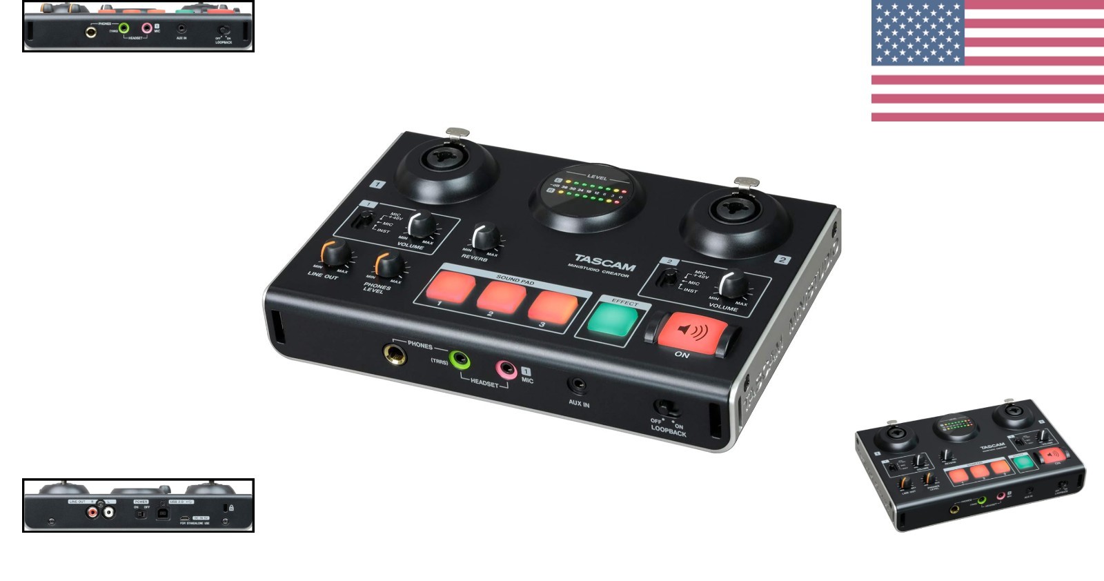 -42B MiNiSTUDIO Creator USB Audio Interface US42B, for Podcasting, Control So...