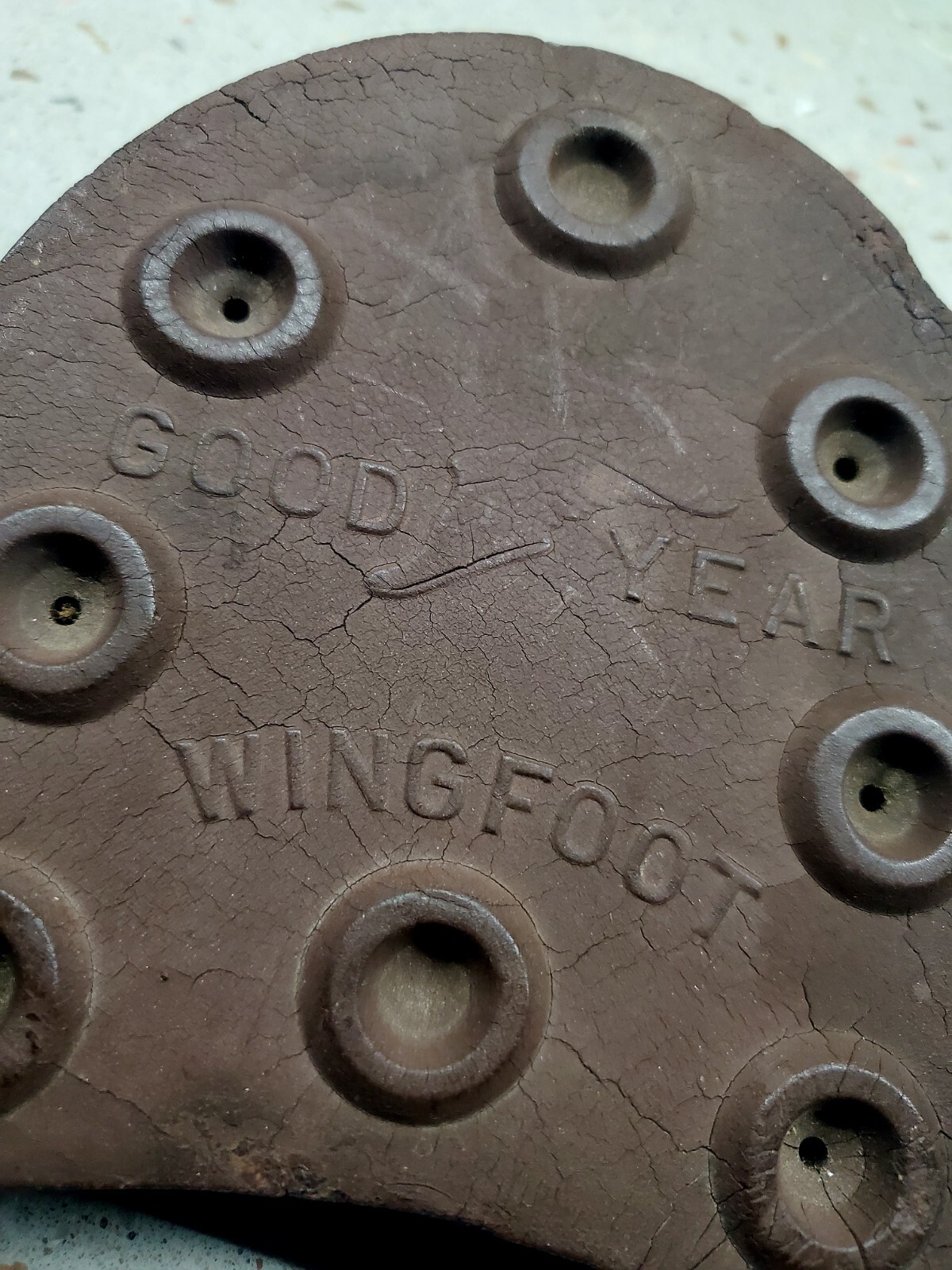 1920s HUGE GOODYEAR RUBBER SHOE HEEL STORE DISPLAY
